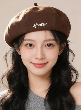 贝雷帽女款2026新款百搭画家帽子