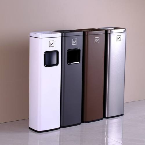 商用吸烟区烟灰垃圾桶酒店大堂立式不锈钢烟头收集户外烟灰缸烟蒂 - 图1