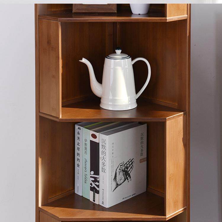 竹致卧室角架边角柜置物架书柜靠墙转角柜拐角三角收纳架多功能,淘宝优惠券,粉丝福利购,淘宝优惠卷