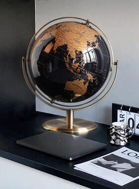TOUCH MISS轻奢高档地球仪摆件领导办公室摆设书房家居桌面装饰品