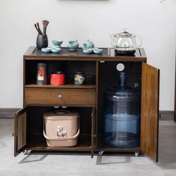 yhu移动茶桌家用小茶台功夫茶车茶几茶具套装全自动烧水壶一体茶,淘宝优惠券,粉丝福利购,淘宝优惠卷