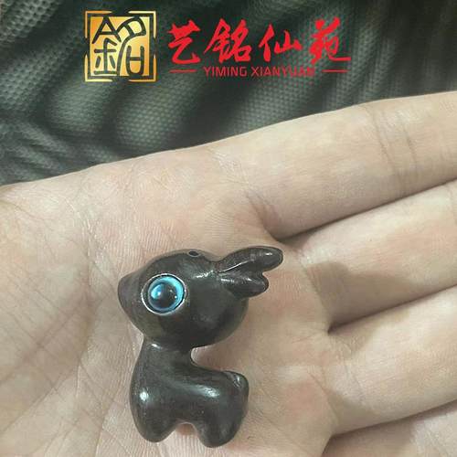 绿檀小萌鹿紫檀木黑檀木彩绘木diy饰品配件吊坠钥匙扣车挂件 - 图2