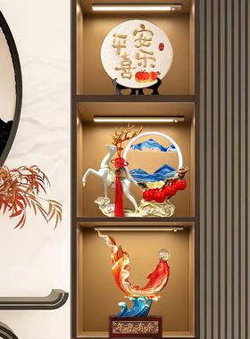 现代酒柜装饰品摆件轻奢高档客厅家居餐边电视柜入户玄关乔迁新居