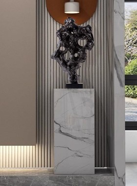 轻奢太湖石落地艺术雕塑摆件售楼处玄关酒店大堂走廊软装饰品