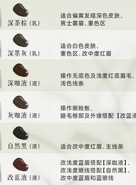 Lain/兰音半永久纹绣色料纹唇漂唇纹眉纹绣色乳新手上色可免配色