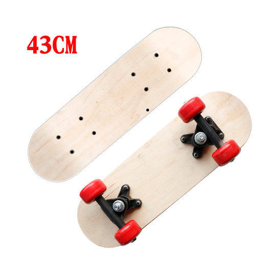 Skateboard whiteboard 43cm 60cm 72cm 80cm hand painted original wooden board diy blank skateboard children's skateboard