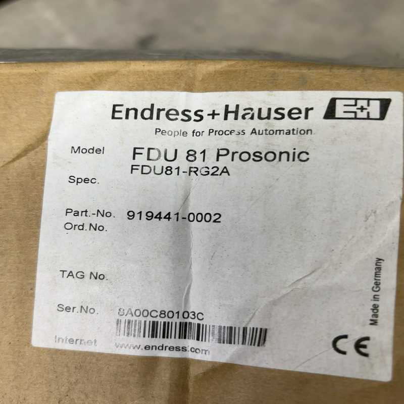 E+H恩德斯豪斯超声波液位计FDU81-RG2A【晟华商行】 - 图0