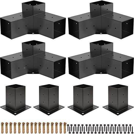 东厂GEN家直销户外凉支棚架4×4木莞6×6角支架凉亭支架钢结合,淘宝优惠券,粉丝福利购,淘宝优惠卷