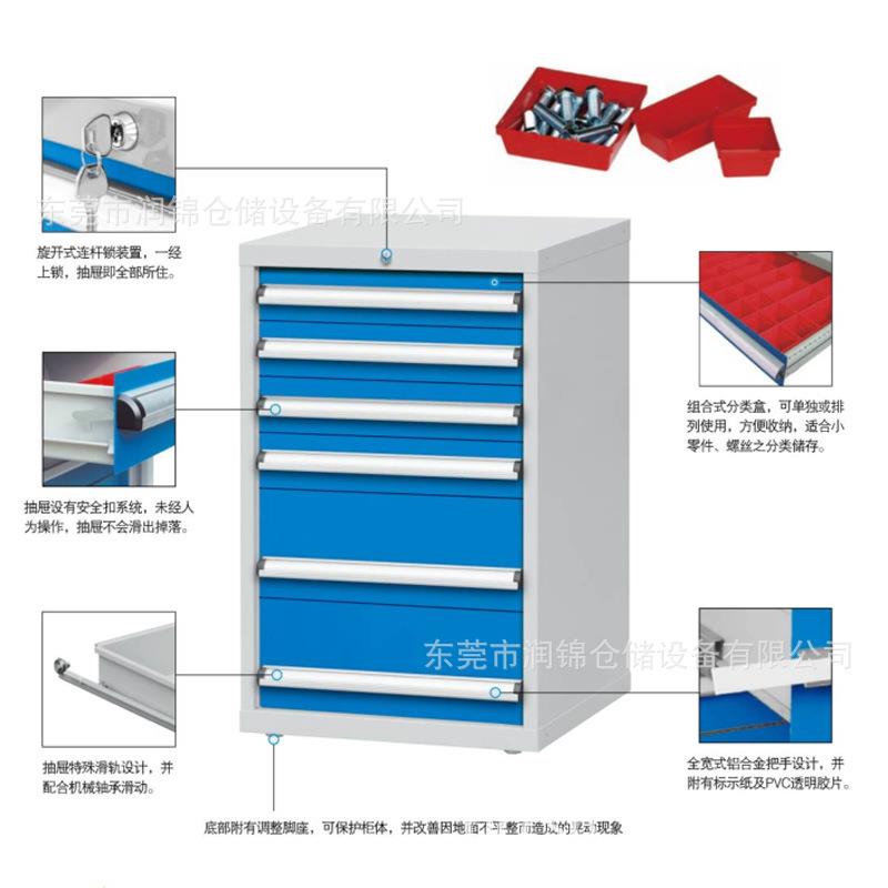 单门移动工具螺丝柜工位器具物料柜储物工具柜防尘耐用抽屉式 - 图2