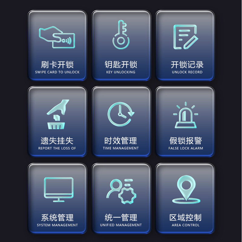 慧采云酒店门锁电子刷卡锁公寓锁民宿电子锁刷卡锁感应锁Ic卡锁 - 图0