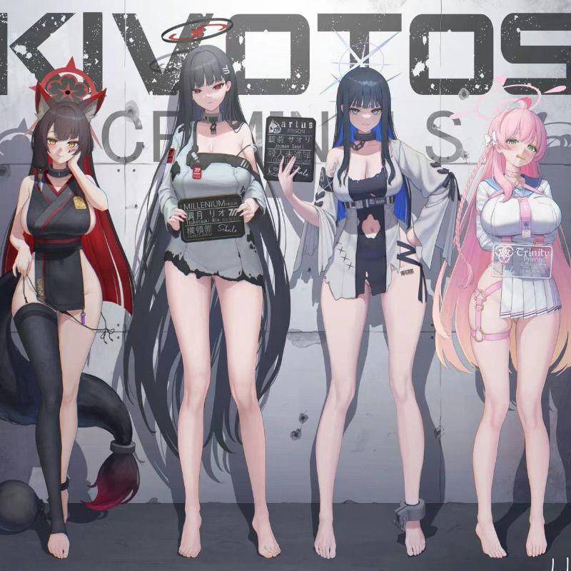 碧蓝档案周边二次元动漫游戏10*10cm大立牌高颜值桌面摆件送朋友 - 图0