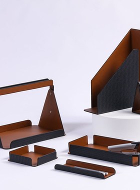 简约现代创意收纳盘书靠摆件样板间售楼处办公室书房客厅桌面摆设