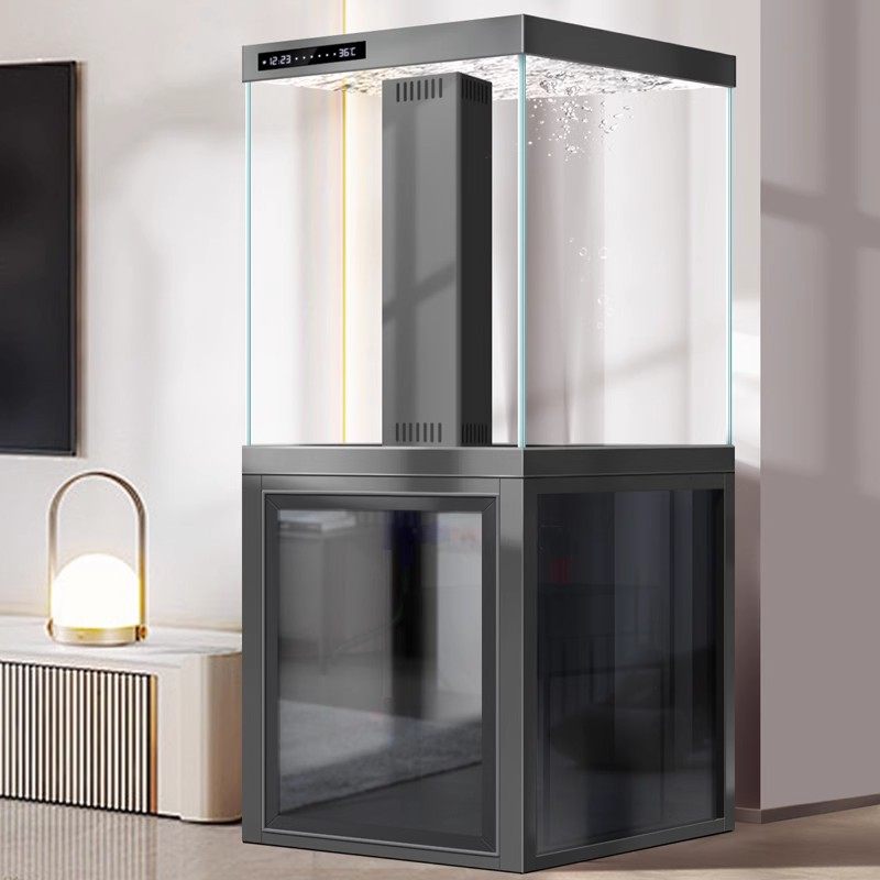 2025新款立式超白鱼缸小型客厅家用底滤免换水落地靠墙智能水族箱,淘宝优惠券,粉丝福利购,淘宝优惠卷