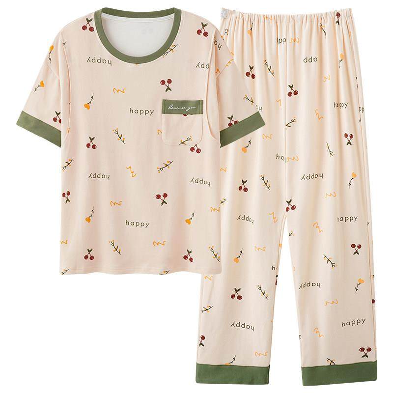 产前产后睡衣女式夏季裤半袖孕期哺乳期两用孕妇大码纯棉坐月子服,淘宝优惠券,粉丝福利购,淘宝优惠卷