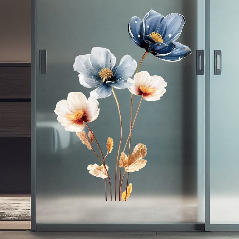 立体感浮雕花朵平面墙贴温馨卧室床头背景客厅沙发背景布置玄关贴,淘宝优惠券,粉丝福利购,淘宝优惠卷