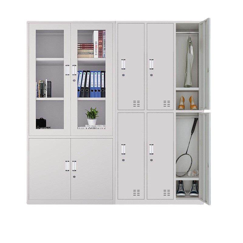 钢制加厚文件柜办公室铁皮柜员工凭证档案资料柜多门更衣柜碗柜,淘宝优惠券,粉丝福利购,淘宝优惠卷
