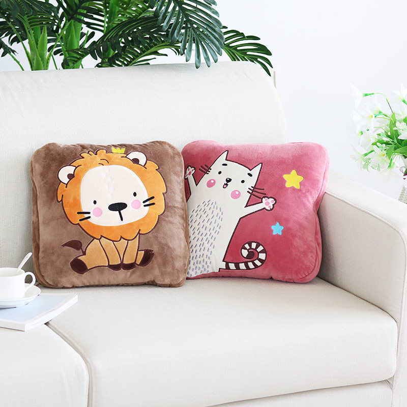 车载抱枕被子两用卡通靠垫办公室可折叠枕头被子汽车抱枕毯二合一,淘宝优惠券,粉丝福利购,淘宝优惠卷