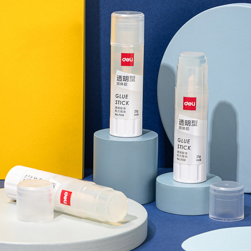 得力7108大号透明固体胶21G手工胶ACR材质儿童透明胶棒办公学生,淘宝优惠券,粉丝福利购,淘宝优惠卷