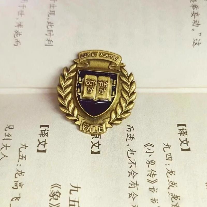 世界十大名校校徽徽章 金属复古烤漆徽章胸针送朋友小孩纪念礼品
