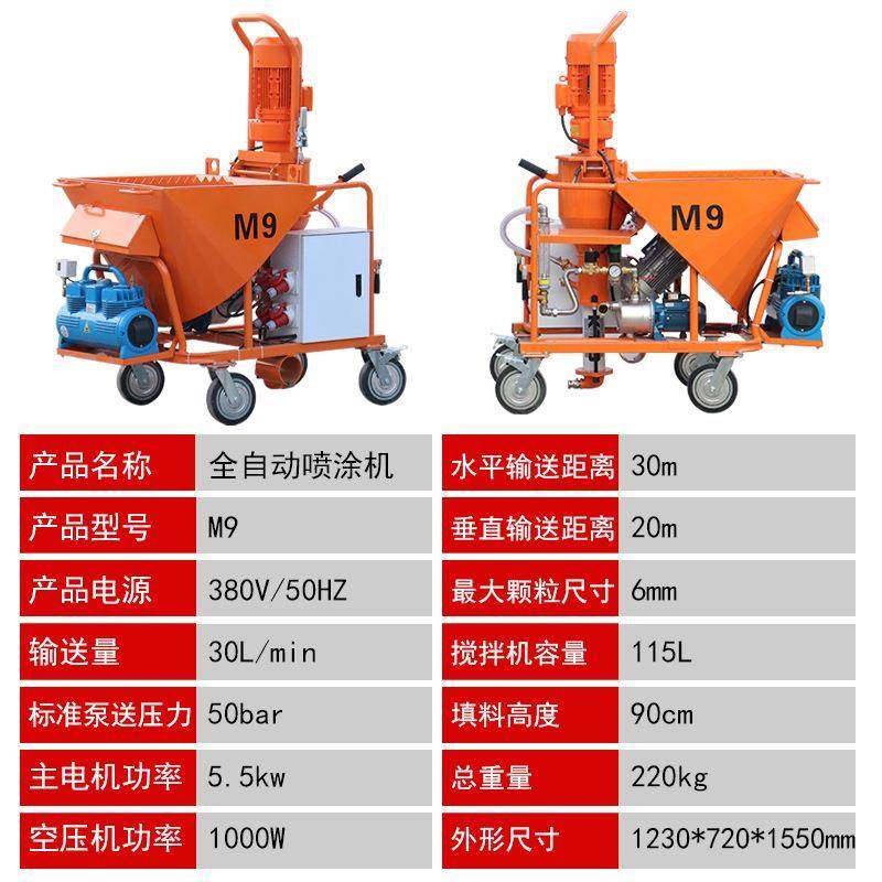 全自动石膏喷涂机9全自动干粉石膏喷涂机多功能砂浆喷涂机,淘宝优惠券,粉丝福利购,淘宝优惠卷
