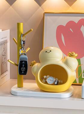 创意趣味入户门口放钥匙收纳玄关摆件客厅桌面家居装饰品乔迁礼物