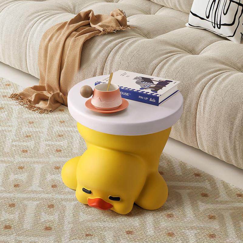 可爱小黄鸭入户玄关客厅落地小茶几摆件儿童换鞋凳乔迁新居礼品,淘宝优惠券,粉丝福利购,淘宝优惠卷
