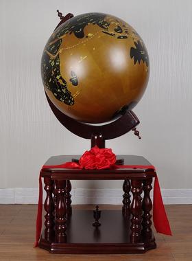 大型实木地球仪装饰品落地店开业礼品办公室乔迁礼品开业典礼礼品
