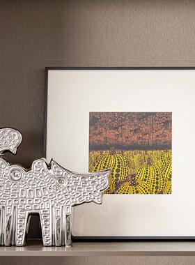 邸高极简意式轻奢高档工作室会议室书房背景书柜装饰品设计师摆件