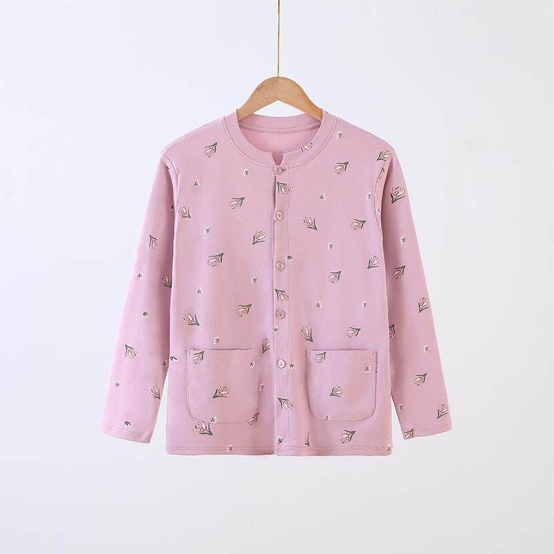 女士纯棉开衫秋衣秋裤宽松大码高腰深档中老年妈妈装秋冬保暖线衣,淘宝优惠券,粉丝福利购,淘宝优惠卷