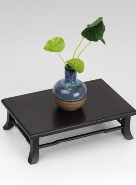 工ZHG檀艺品黑古檀博架茶壶架紫光饰品摆架奇石底座盆景架