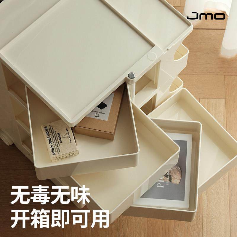 简摩北欧创意Boby小推车旋转收纳柜ins床头柜可移动大容量收纳柜,淘宝优惠券,粉丝福利购,淘宝优惠卷