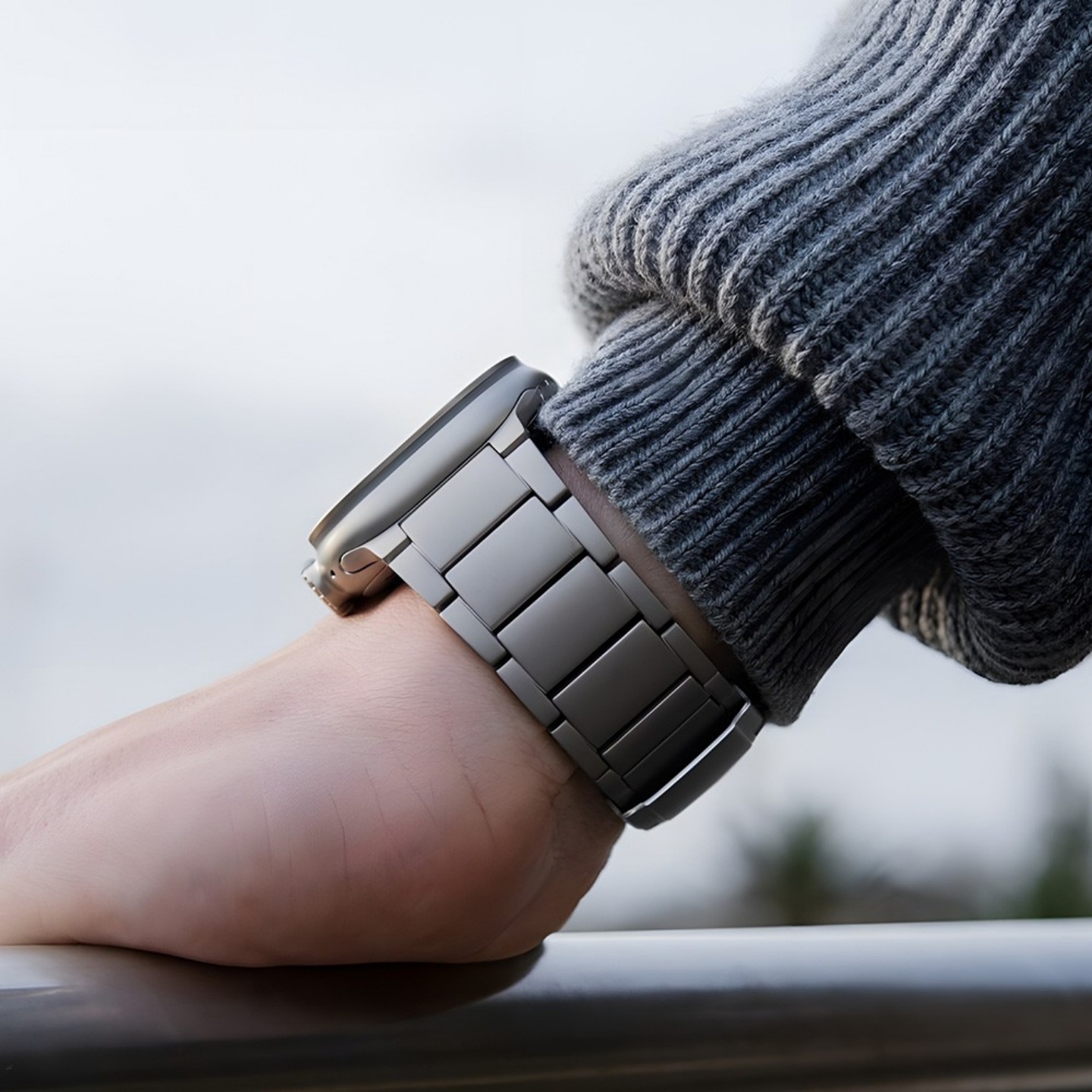 ERFG适用AppleWatch Ultra3表带新款S11钛合金S10苹果S9手表表带iwatch纯钛金属高级感SE男女7创意49/46/45mm - 图0