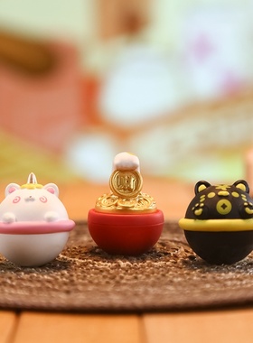 爆款家居装饰摆件盲盒可爱生日礼物男女萌趣宠物不倒翁客厅礼物