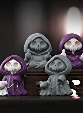 创意死神手办工艺品摆件高级感小众家居桌面工位装饰摆设生日礼物