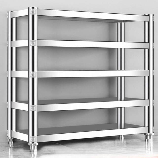 Stainless steel shelf storage rack multi-layer household kitchen rack cabinet multi-function storage rack floor storage rack