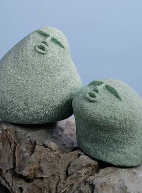 09124147青砂微景观石景流水造鱼缸摆桌件盆景创意个性工艺品面公