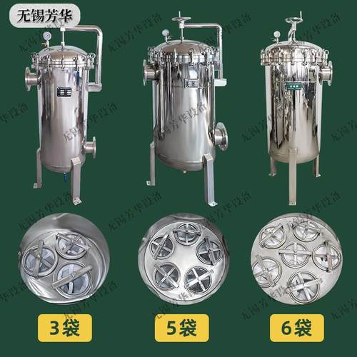 多袋式过滤器化工循环水过滤工厂地下水井水固液分离泥沙过滤器 - 图0