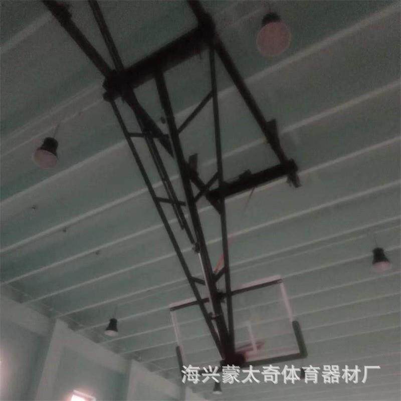 电动折叠篮球架吊顶悬挂篮球架室内成人挂墙式遥控升降篮球架 - 图3