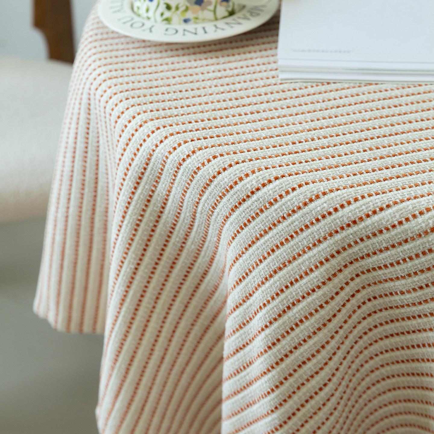 花也 法式复古桌布轻奢氛围感餐桌布茶几盖布ins圆桌可爱茶几布,淘宝优惠券,粉丝福利购,淘宝优惠卷