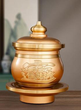 纯铜佛具用品大全供奉供具佛前供灯供佛杯供水杯果盘花瓶香炉家用