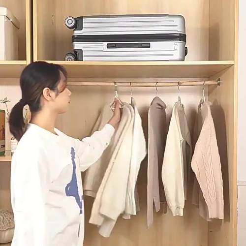 家用衣架无痕挂衣防滑衣服架防肩角塑料双位衣架干湿两用衣服撑子 - 图2