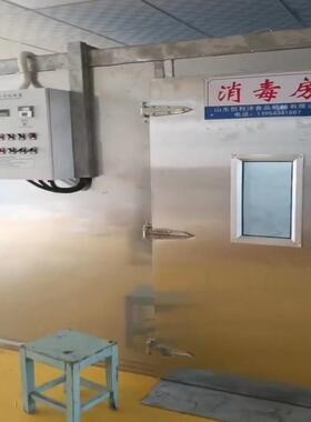 供应天津配餐中心碗筷消毒设备餐具餐桶灭菌消毒房商用消毒库