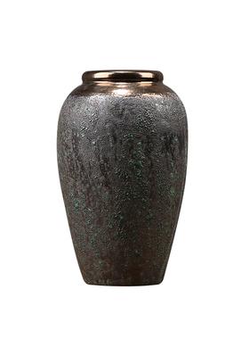 新中式陶瓷花瓶套装创意红果插花桌D子摆件干花样板间玄关餐桌摆