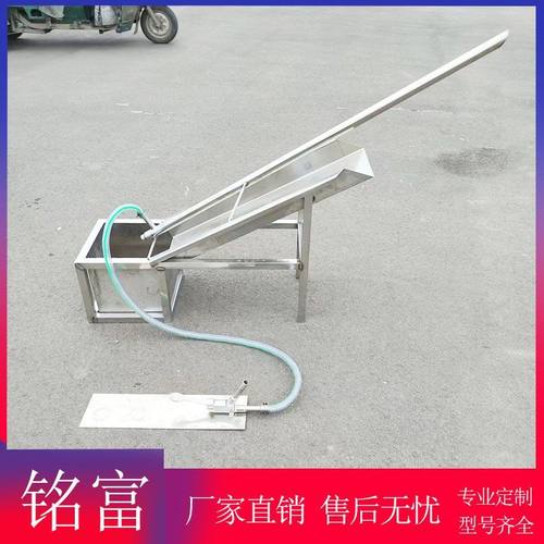 猪大肠翻洗机 不锈钢脚踏式大肠清洗去油机 水泵冲水型翻肠机 - 图2