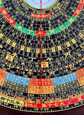 辅星堂正品9寸三元三合九星综合盘电木罗盘高精准专业罗经仪罗庚