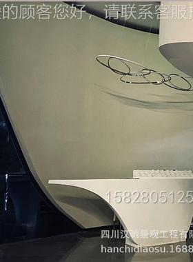 白色件方玻璃钢柱圆柱23412 现场包柱玻现璃钢材质 大可以场