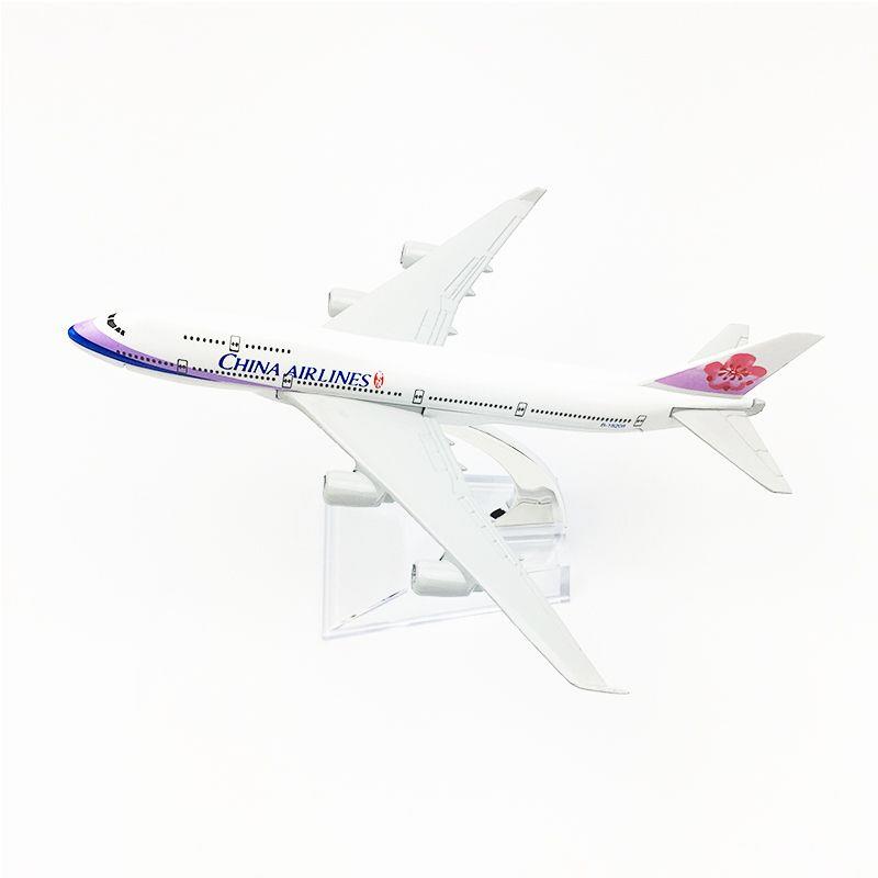 合金飞机模型仿真客机静态摆件16CM中华航空波音747 - 图2