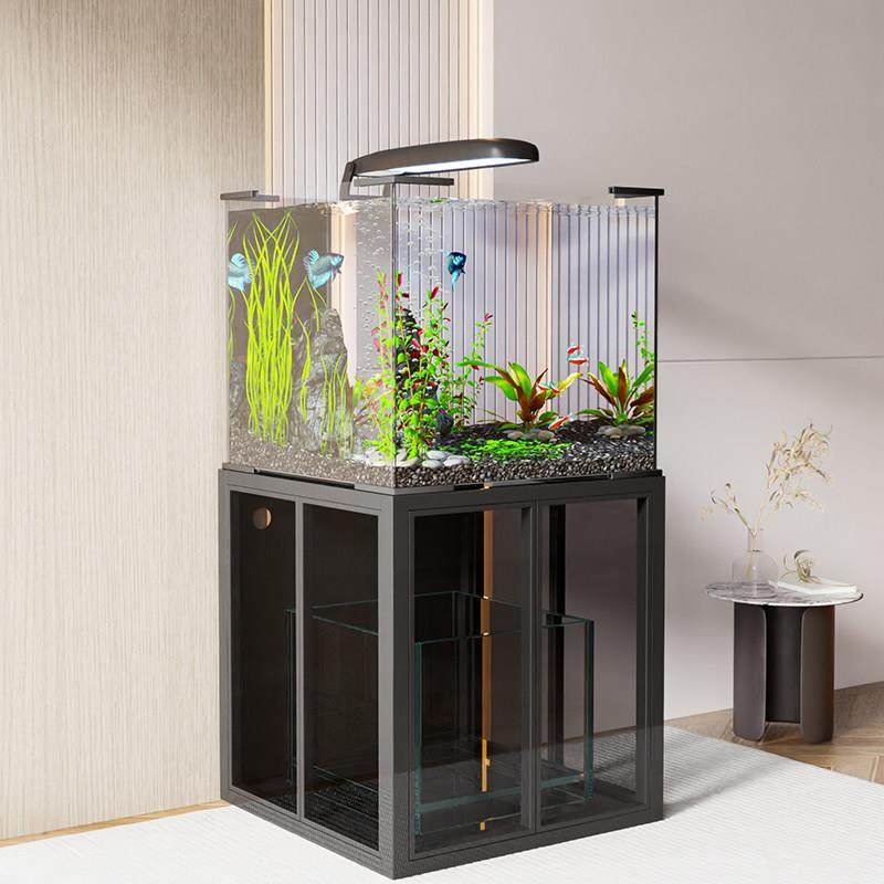 定制工业风鱼缸架不锈钢鱼缸底座长150/60水簇箱碳钢玻璃门底柜,淘宝优惠券,粉丝福利购,淘宝优惠卷