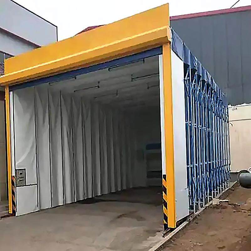 大型移动式伸缩喷漆房汽车家具行业电动折叠式表面处理烤漆房,淘宝优惠券,粉丝福利购,淘宝优惠卷