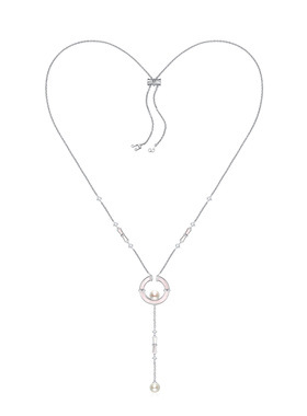 优米珠宝淡水珍珠竹笛锁骨链